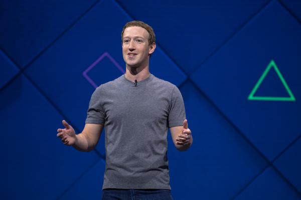 Mark Zuckerberg gives a keynote speech at the F8 2017 developer conference. Photo: https://newsroom.fb.com/media-gallery